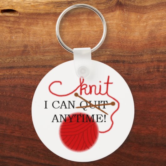 私はいつでもキーチェーンを編むことができる キーホルダー (正面)