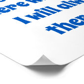 私はいつもあなたと一緒にいるとは限らない – Friendship Qu ポスター (角)