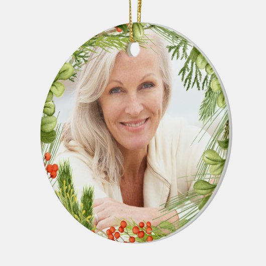 私はいつもあなたと一緒にいる記念オーナメント セラミックオーナメント (左)