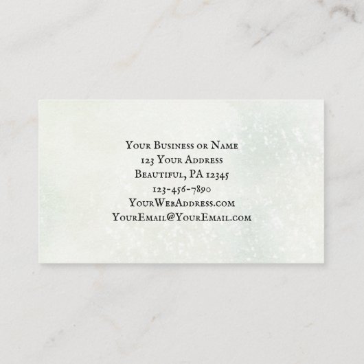 私はいつもあなたと一緒にいる~イエス・ワーズ幾何学フローラ 名刺 (裏面)