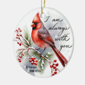 私はいつもあなたと一緒にいる セラミックオーナメント (左)