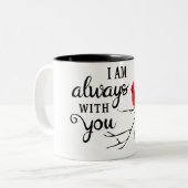 私はいつもあなたと一緒にいる/(鳥)ショウジョウコウカンチョウことわざマグ ツートーンマグカップ (正面左)