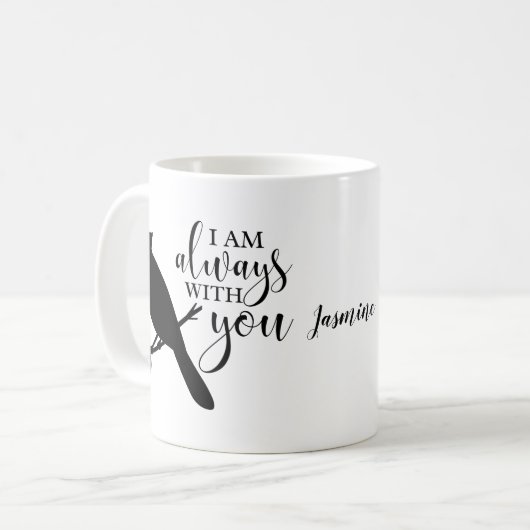 私はいつもあなたと一緒にいる（鳥）ショウジョウコウカンチョウ コーヒーマグカップ (正面左)