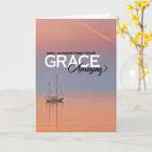 私はいつもあなたの恵みすばらしいクリスチャンを見つけてもいいかな カード (黄色い花)