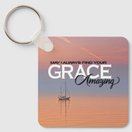 私はいつもあなたの恵みすばらしいクリスチャンを見つけてもいいかな キーホルダー