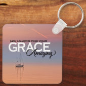 私はいつもあなたの恵みすばらしいクリスチャンを見つけてもいいかな キーホルダー (裏面)