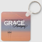 私はいつもあなたの恵みすばらしいクリスチャンを見つけてもいいかな キーホルダー (裏面)