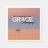 私はいつもあなたの恵みすばらしいクリスチャンを見つけてもいいかな スタンダードカクテルナプキン (正面)