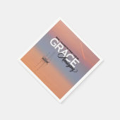 私はいつもあなたの恵みすばらしいクリスチャンを見つけてもいいかな スタンダードカクテルナプキン (角)