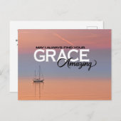 私はいつもあなたの恵みすばらしいクリスチャンを見つけてもいいかな ポストカード (正面/裏面)