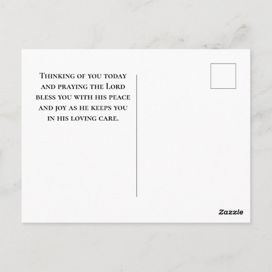 私はいつもあなたの恵みすばらしいクリスチャンを見つけてもいいかな ポストカード (裏面)