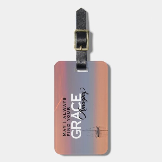 私はいつもあなたの恵みすばらしいクリスチャンを見つけてもいいかな ラゲッジタグ (正面縦)