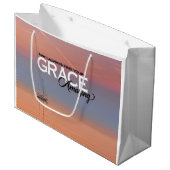 私はいつもあなたの恵みすばらしいクリスチャンを見つけてもいいかな ラージペーパーバッグ (正面アングル)