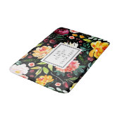 私はいつもあなたの足の花カラフル柄にいる バスマット (アングル)