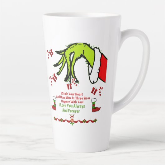 私はいつもあなたを愛している カフェラテマグ (右)