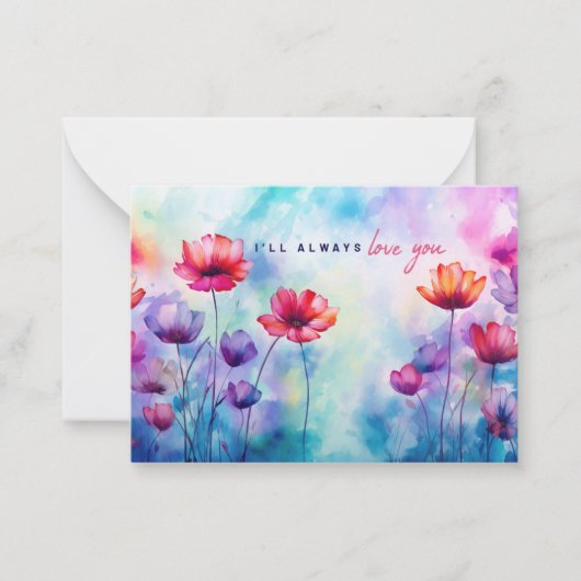 私はいつもあなたを愛している ノートカード (正面)