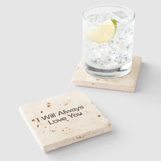 私はいつもあなたを愛する ストーンコースター (横)