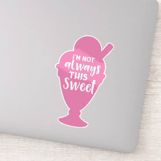 私はいつもこの甘いアイスクリームサンデーではない シール (詳細)