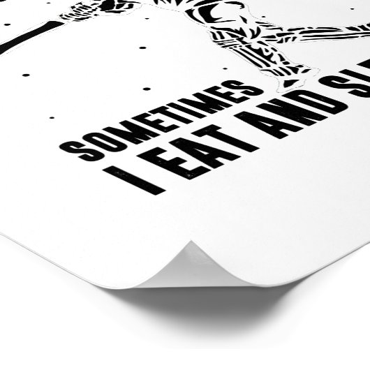 私はいつもクリケットをしてい遊るわけではない |クリケットプレイヤーギフト ポスター (角)