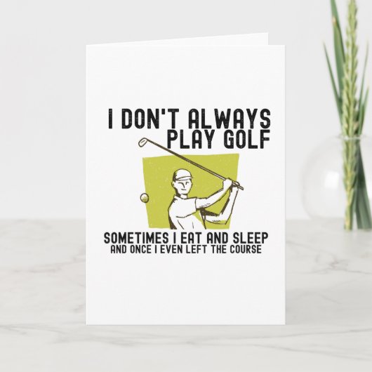 私はいつもゴルフをし遊ていない。 カード (正面)