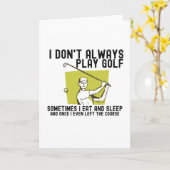 私はいつもゴルフをし遊ていない。 カード (黄色い花)