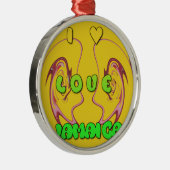 私はいつもジャマイカが大好きだ メタルオーナメント (右)