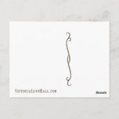 "私はいつもスタイルで旅行"ヴィンテージコラージュ ポストカード (裏面)