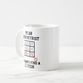 私はいつもソリューションマグを見つける眼科医 コーヒーマグカップ (正面左)