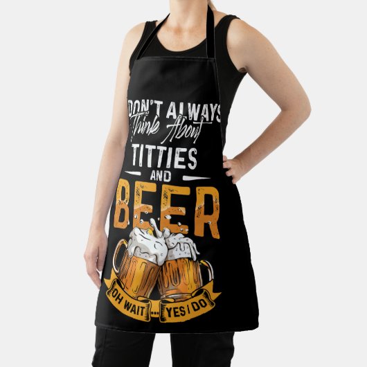 私はいつもタイトル考えやビールのことを言わない エプロン (インサイチュ)