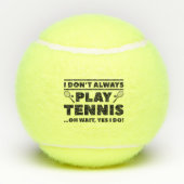 私はいつもテニスをしな遊い テニスボール (裏面)