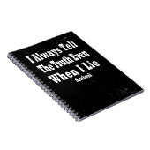 私はいつもノートを寝かせても本当のことを言う ノートブック (右側)