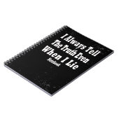 私はいつもノートを寝かせても本当のことを言う ノートブック (左側)