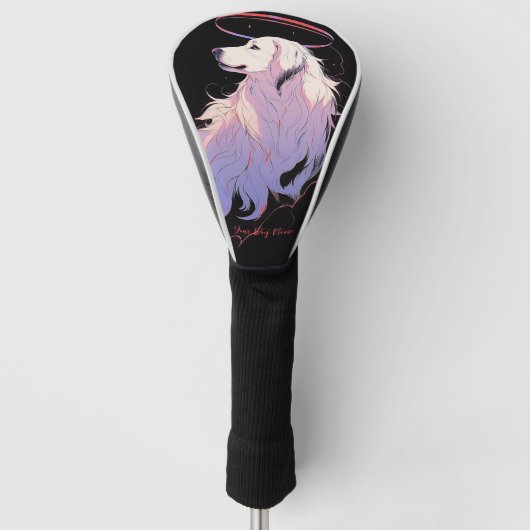 私はいつもピレネー素晴らしドッグ002 ゴルフヘッドカバー (正面)