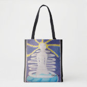 私はいつもプリント中だ トートバッグ (正面)