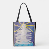 私はいつもプリント中だ トートバッグ (裏面)