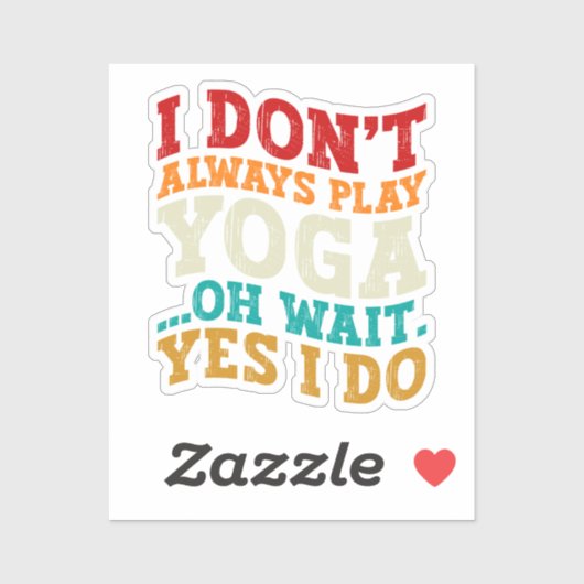 私はいつもヨガあ遊ああ待つYes私はフィットネス シール (シート)