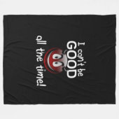 私はいつも上手くいけない フリースブランケット (正面(横))