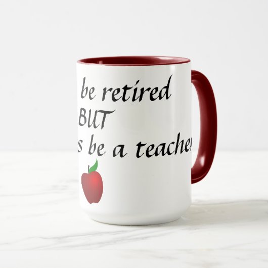 私はいつも先生 マグカップ (正面右)