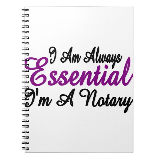 私はいつも公証人だ ノートブック (正面)