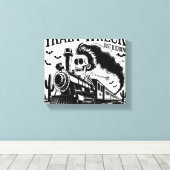 私はいつも列車の難破船のハロウィンではない キャンバスプリント (インサイチュ (ウッドフロア))