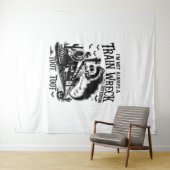 私はいつも列車の難破船のハロウィンではない タペストリー (インサイチュ(横))