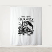 私はいつも列車の難破船のハロウィンではない タペストリー (正面)