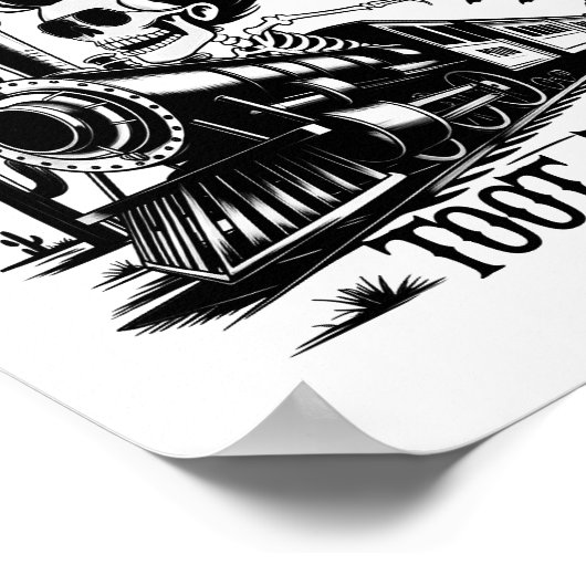 私はいつも列車の難破船のハロウィンではない ポスター (角)