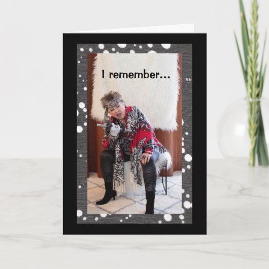 私はいつも古いカードになりたかった カード (正面)