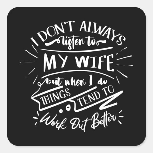 私はいつも妻聞に会わない スクエアシール (正面)