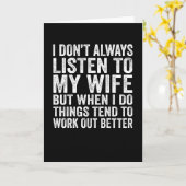 私はいつも妻聞の夫の贈り物に行かない カード (黄色い花)