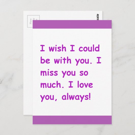 私はいつも望み通りの愛を持っている ポストカード (正面/裏面)