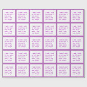 私はいつも望み通りの愛を持っている ラッピングペーパー (フラット)