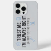 私はいつも正しいに決まってるでしょ 面白い品質エンジニア Case-Mate iPhoneケース (裏面)