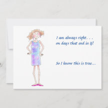 私はいつも正しい、彼女の意見ブルーのドレススケッチh